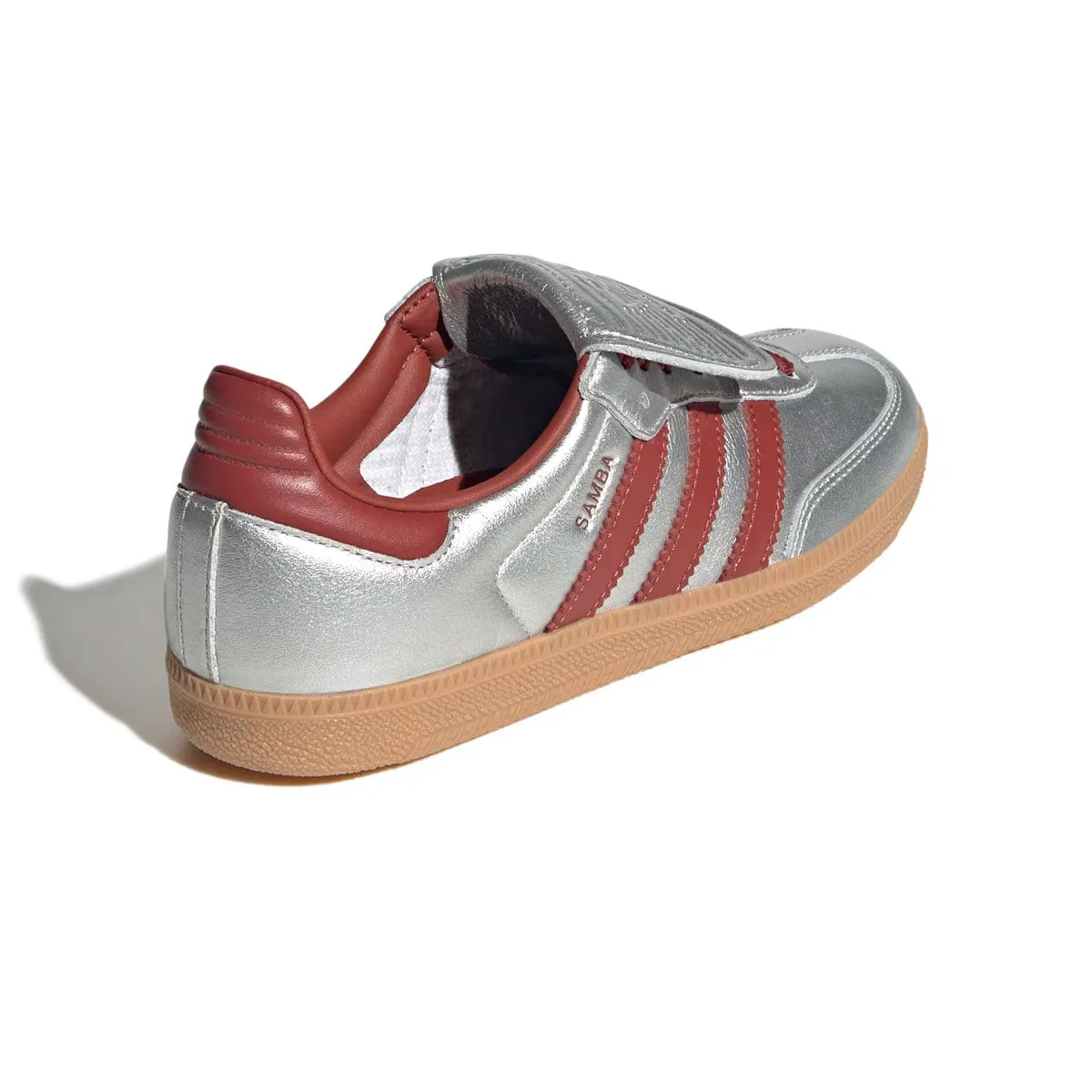 Wmns Samba Long Tongue 'Silver Metallic Preloved Ruby' Lightweight Cushioning