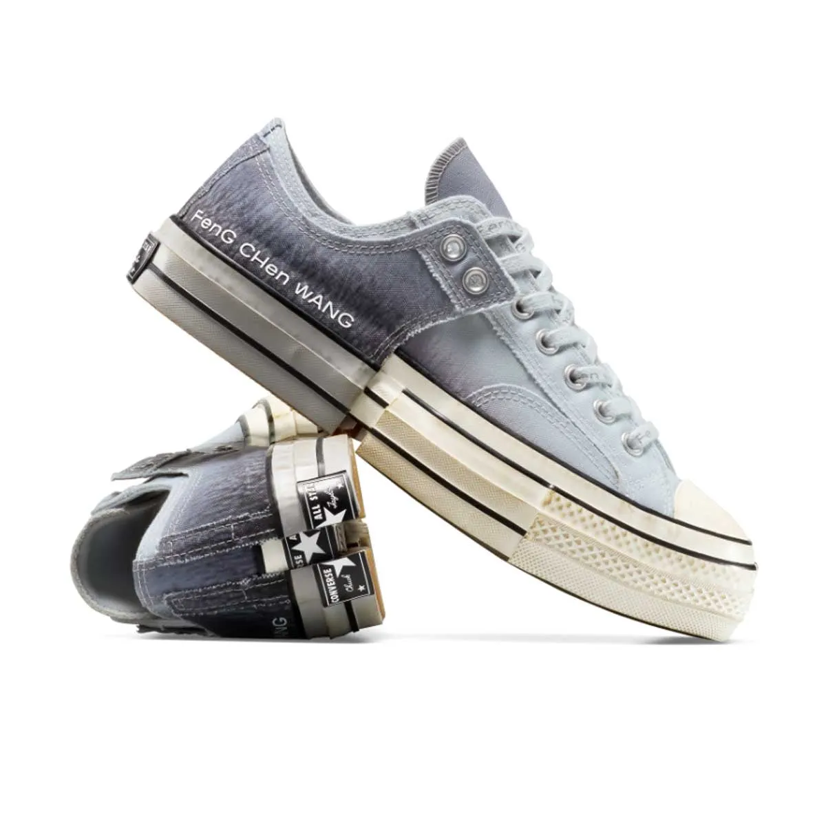 Refined chic   Feng Chen Wang 2-in-1 Chuck 70 Low Top 'Dove Grey'