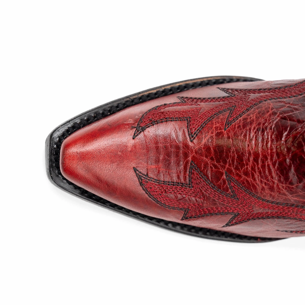 Zip   Up Design Scarlett Embroidered Snip Toe Cowboy Boots