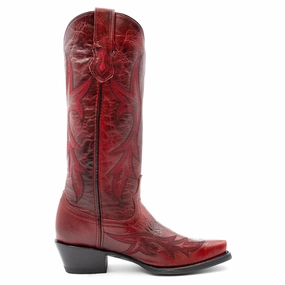 Breathable Active Nomad Grip Support Scarlett Embroidered Snip Toe Cowboy Boots