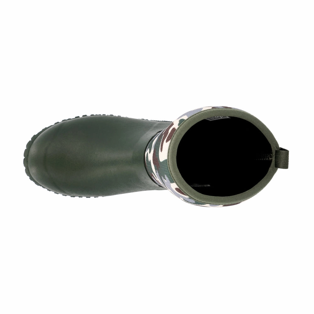 Mud Resistant Stylish Explorer Muckster II Mid Camo Round Toe Pull On Boots