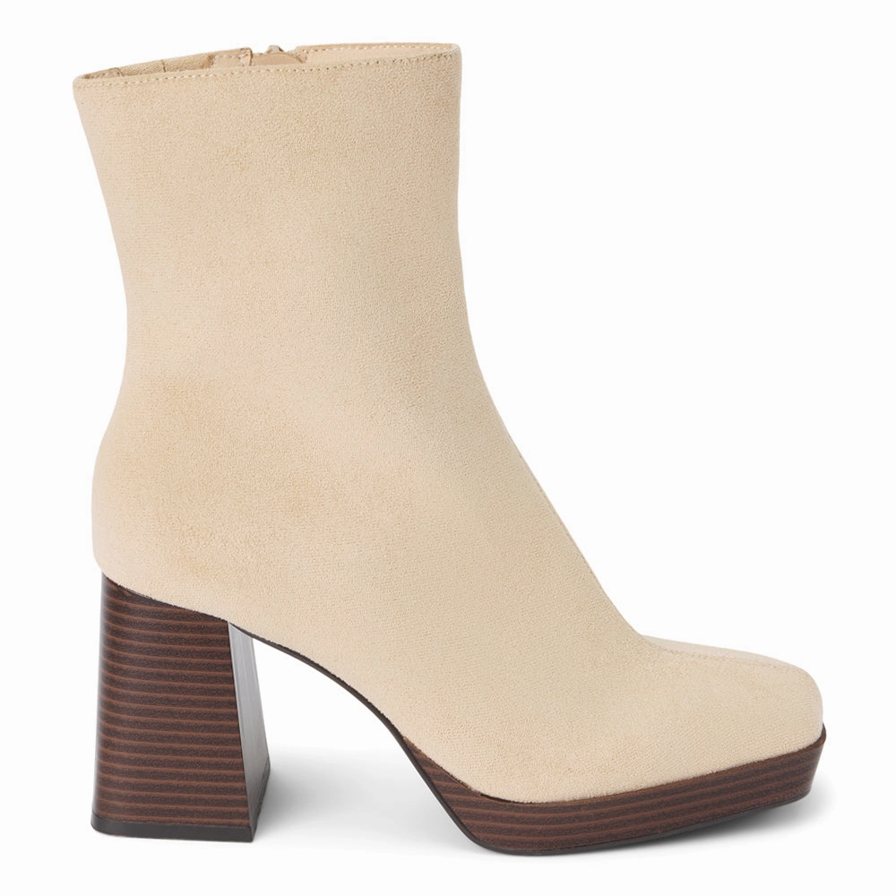 Feather Light Work Commute Bold Red Duke Square Toe Platform Zippered Boots