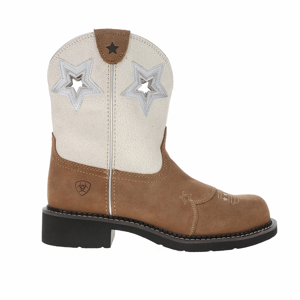 Fatbaby Heritage Star Cut-Outs Round Toe Pull On Western Boots City Wear Active Use