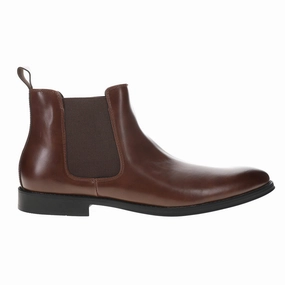 Ergonomic Heel Cup Modern Dress Round Toe Pull On Chelsea Boots
