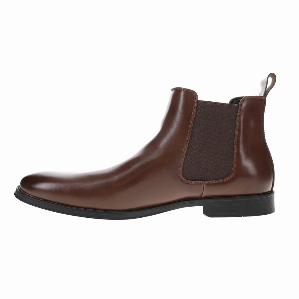Modern Dress Round Toe Pull On Chelsea Boots Torsional Stability Flexible Support