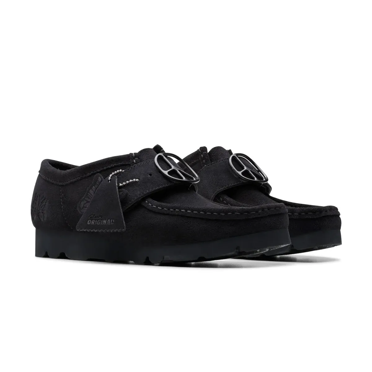   NEEDLES Walla Strap Low 'Black Suede' studded
