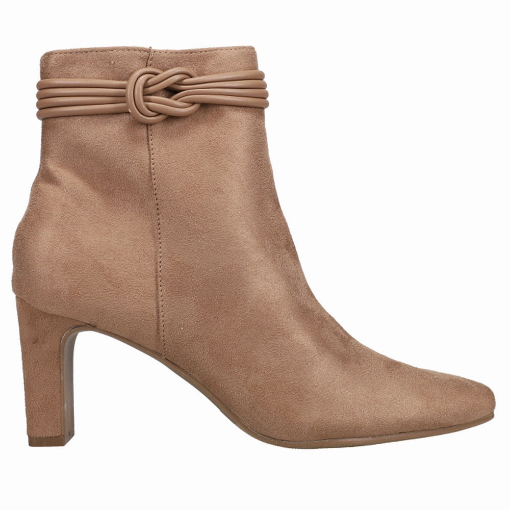Never Ending Zippered Booties Impact Absorbing Heel