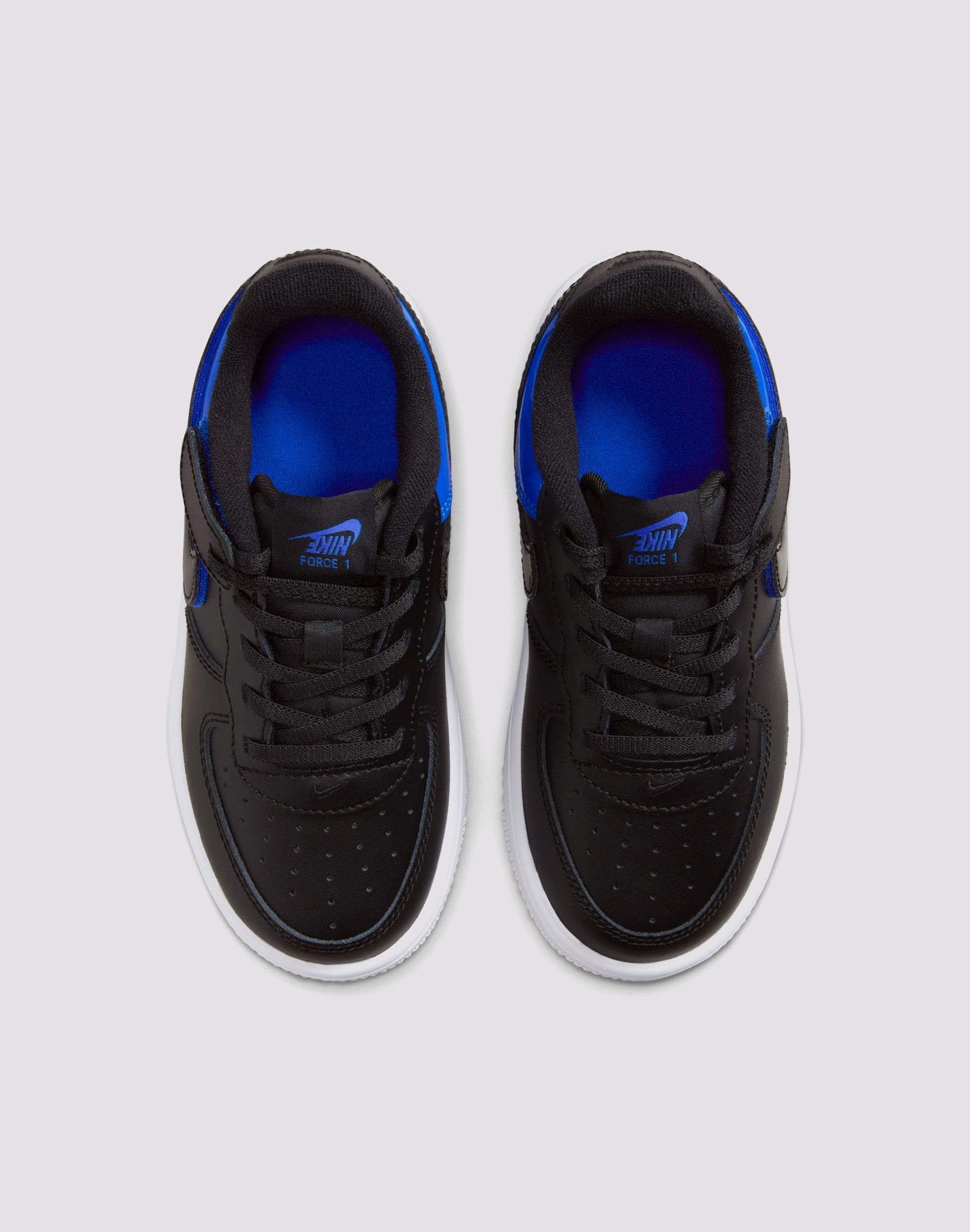 Nike Air Force 1 Low EasyOn Todddler Boys' "Black/Racer Blue/White" Machine washable