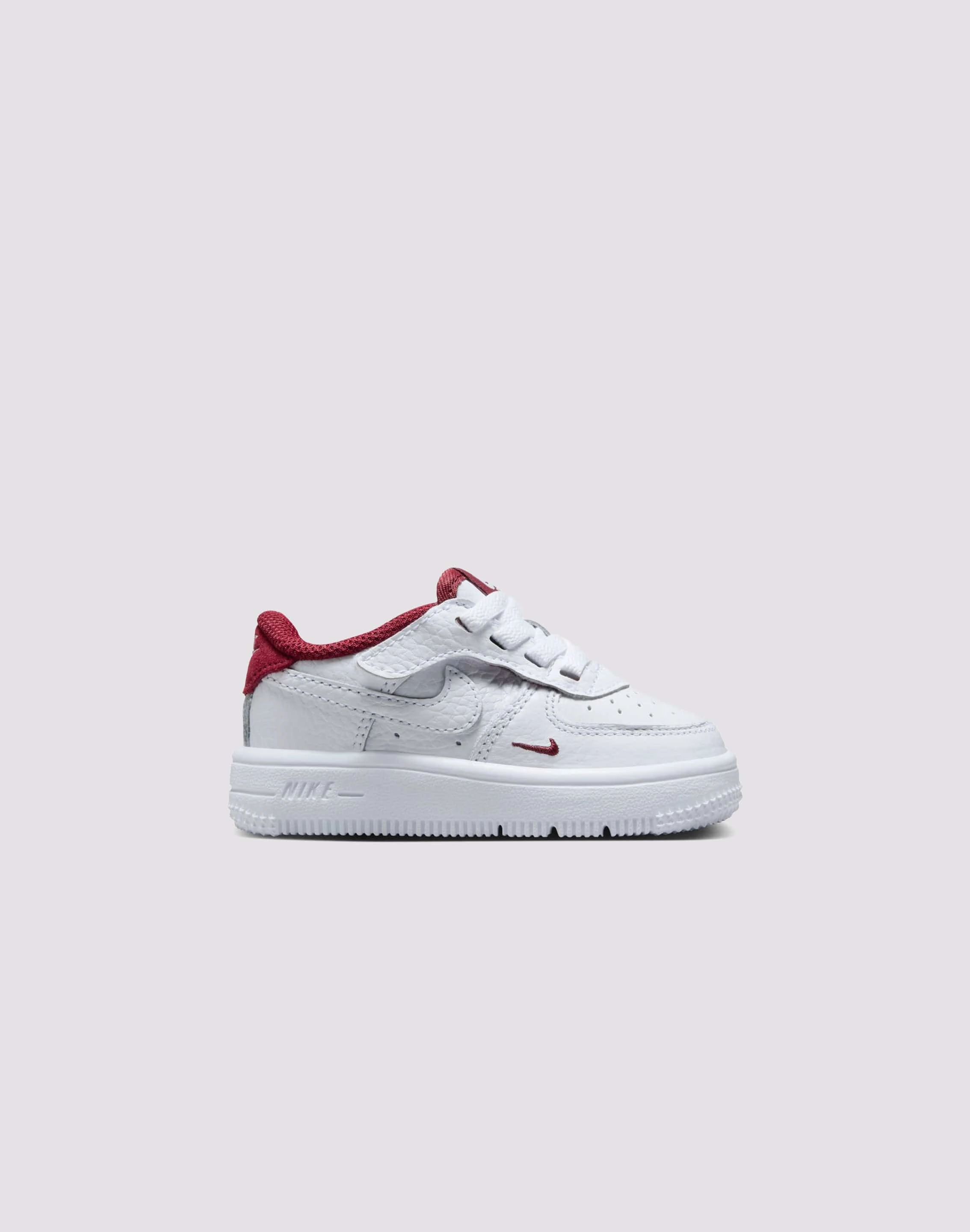 Nike Air Force 1 Low LV8 EasyOn Toddler Boys' "White/Team Red" Recycled Fabric Construction