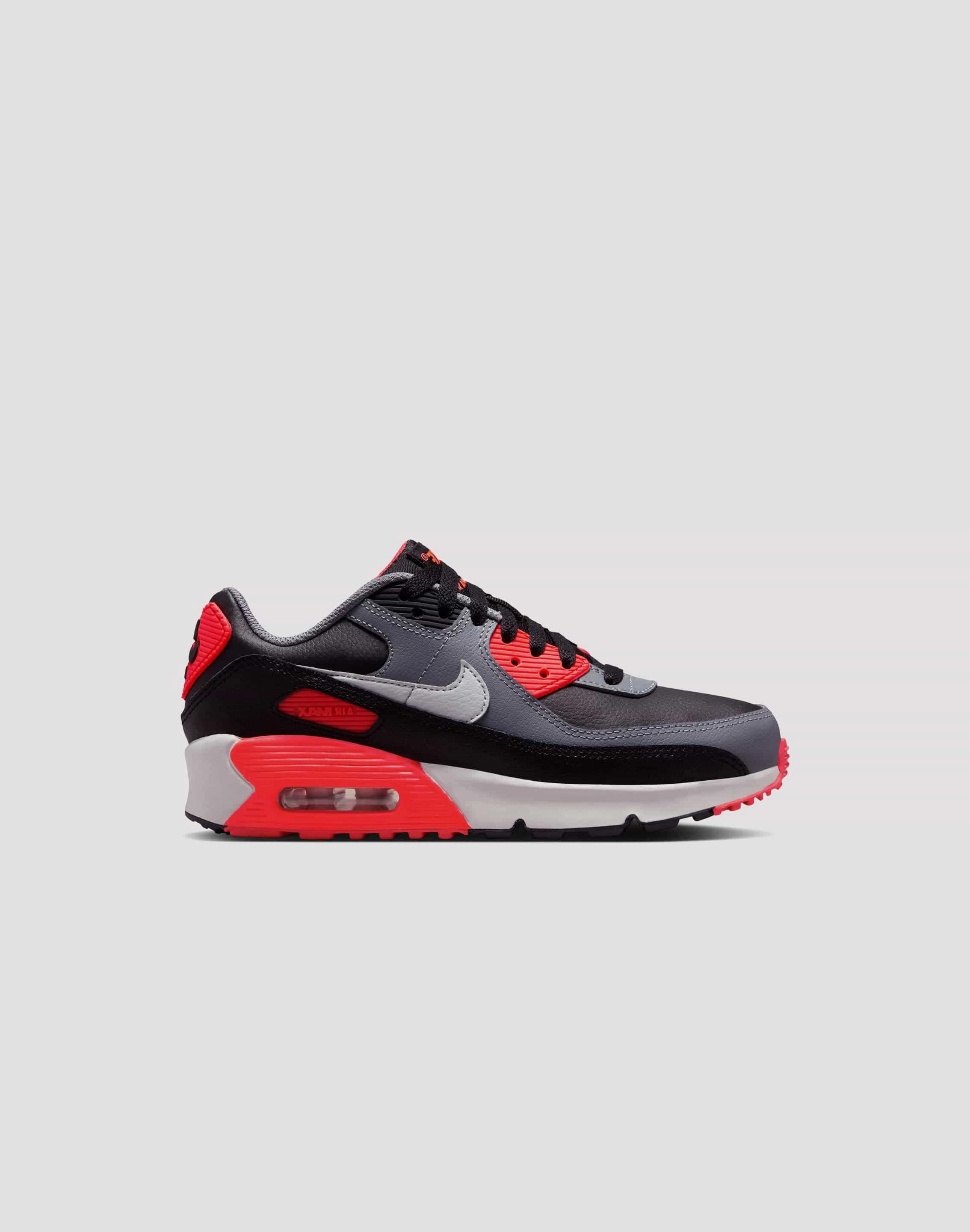Nike Air Max 90 Grade School Boys' "Black/Photon Dust/Cool Grey" Shock Diffusing