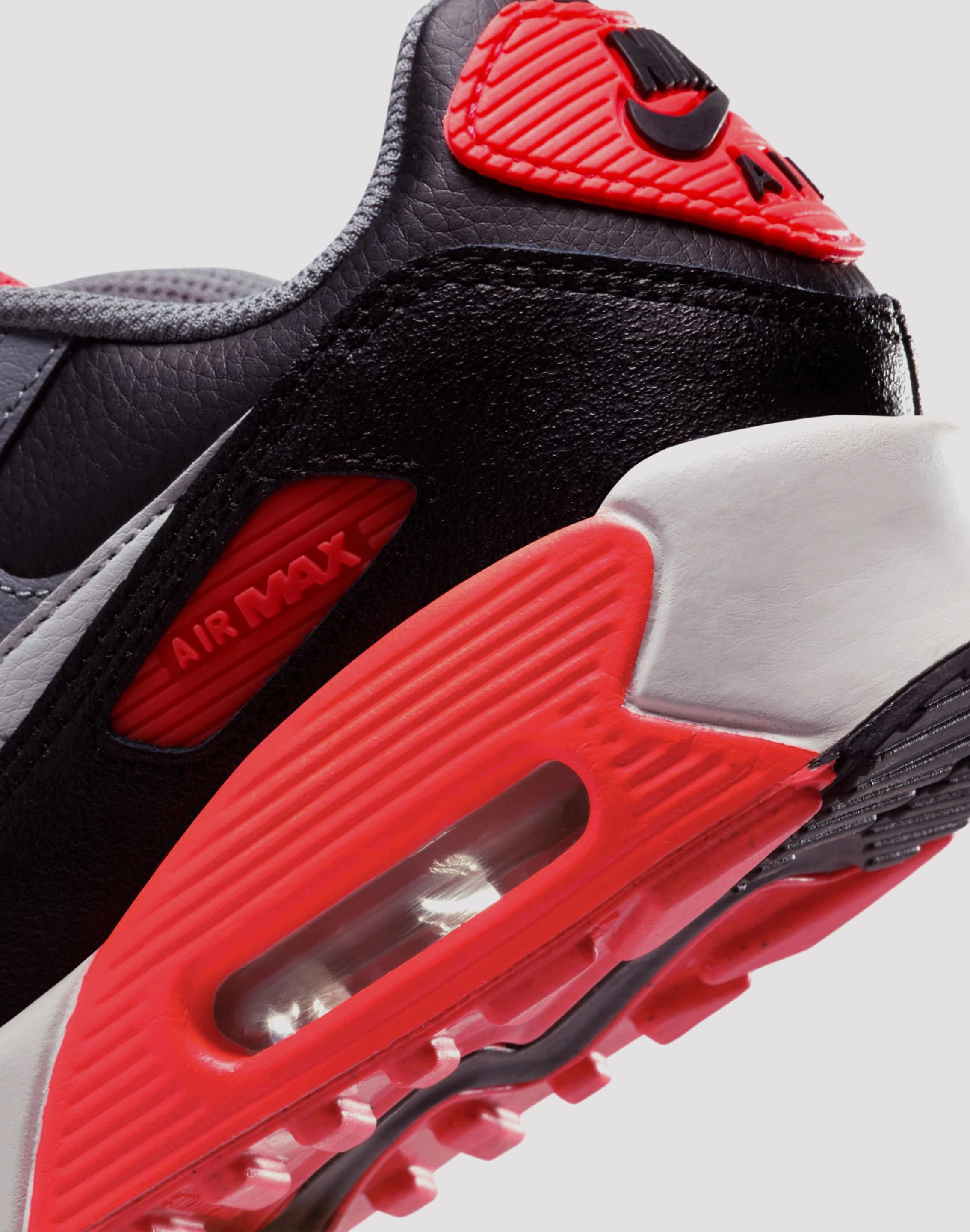 Breathable Knit Design suitable for daily commuting Nike Air Max 90 Grade School Boys' "Black/Photon Dust/Cool Grey"