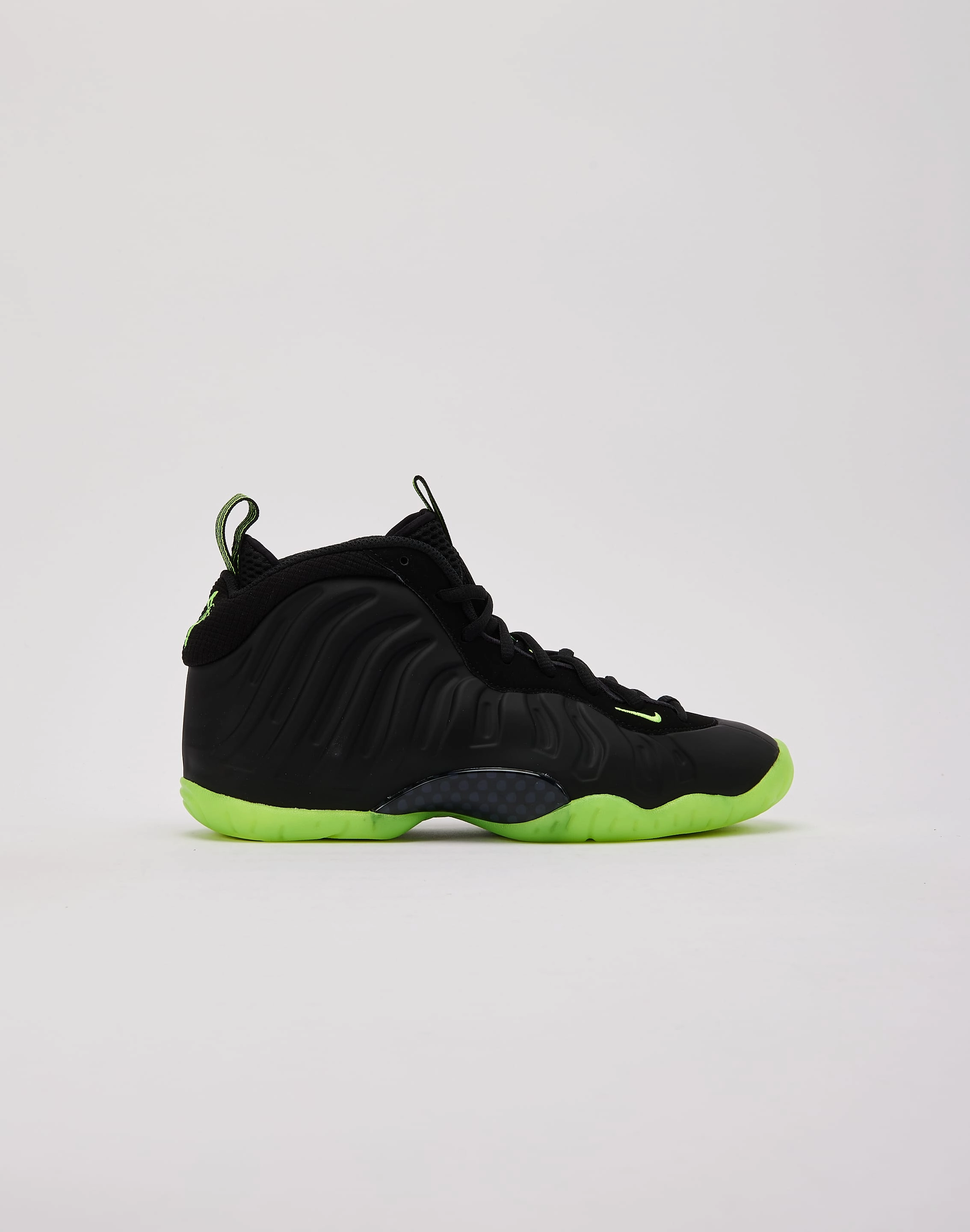 Nike Little Posite One 'Black Volt' Grade-School kids' small Supportive support