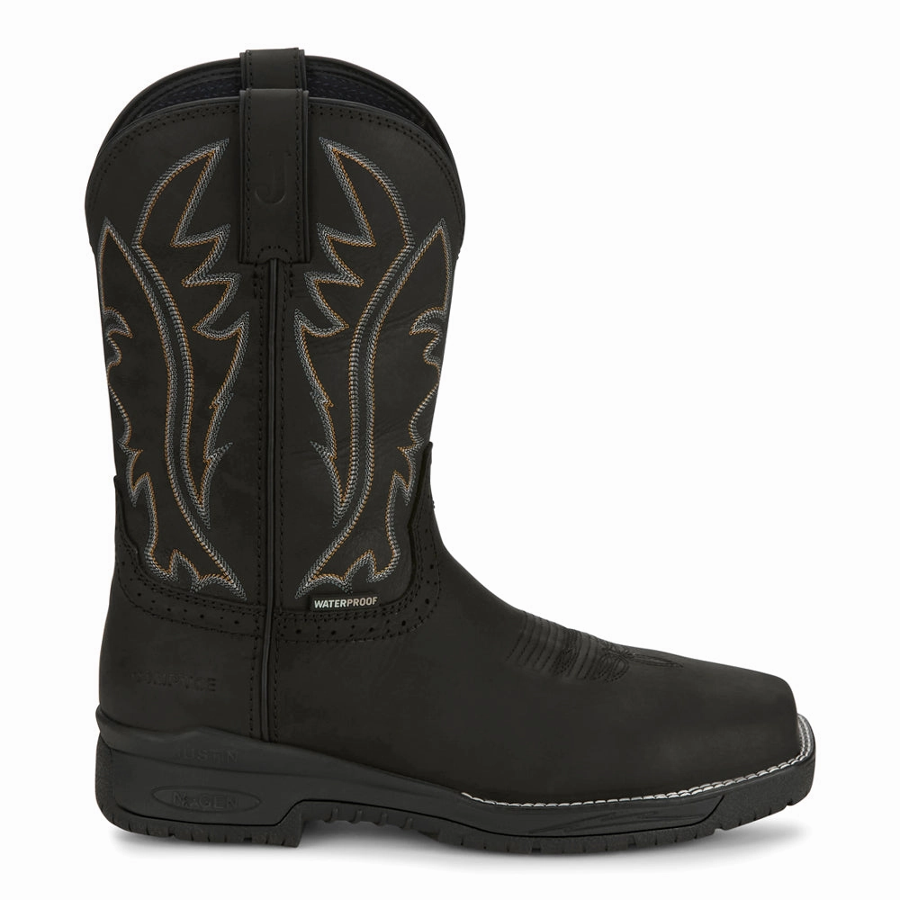 Smooth Surface Nitread 11 Inch Waterproof Nano Composite Toe Work Boots