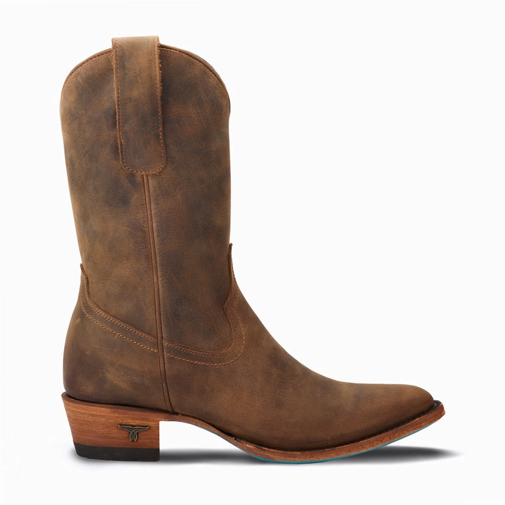 Lightweight Comfort Plain Jane Round Toe Midi Cowboy Boot