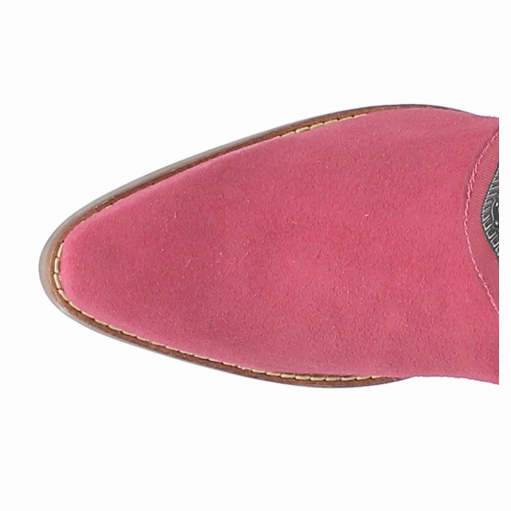 Rugged Built Comfort Seeker Bandida Paisley Studded Round Toe Zippered Cowboy Booties