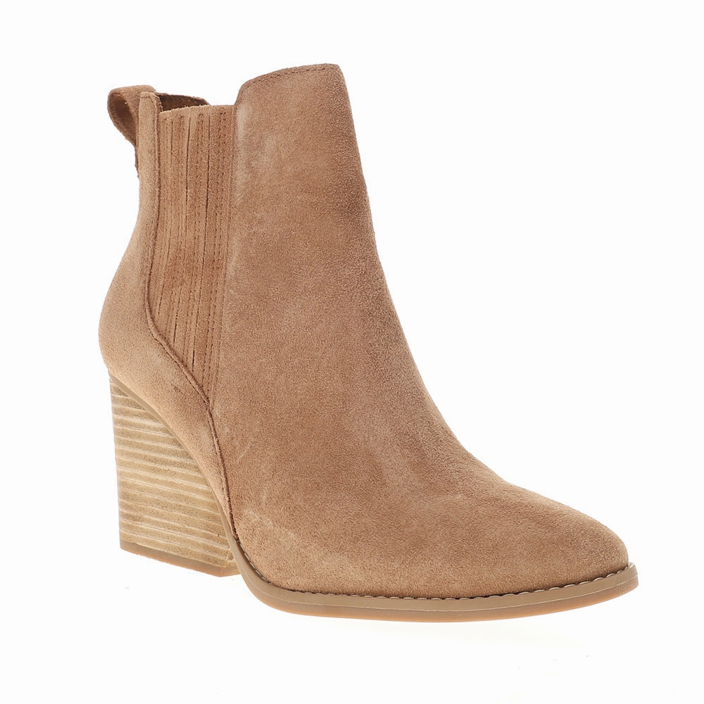 Noa Ankle Round Toe Wedge Chelsea Boots Daily Function Patent Glow