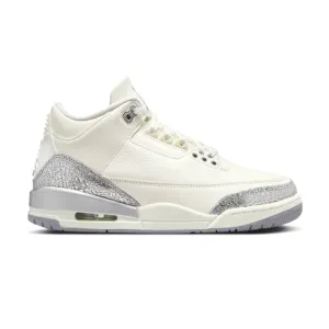 Wmns Air Jordan 3 Retro 'Sail Cement Grey' stylish men's options form