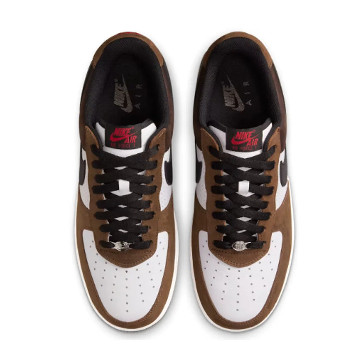 Air Force 1 Low Retro 'White Baroque Brown' style - focused