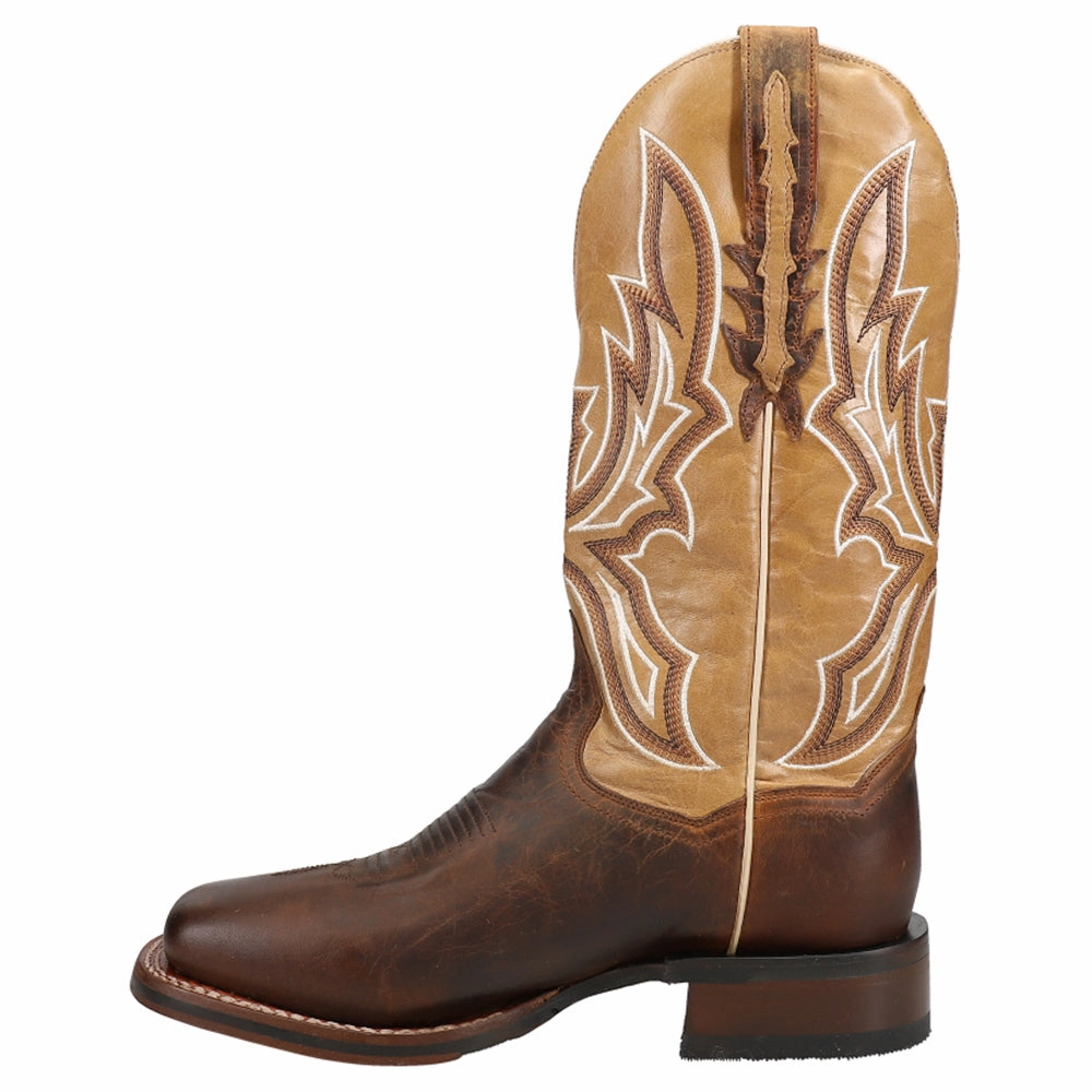 men's large Temperature Regulating Lining Bellamy Embroidery Square Toe Cowboy Boots