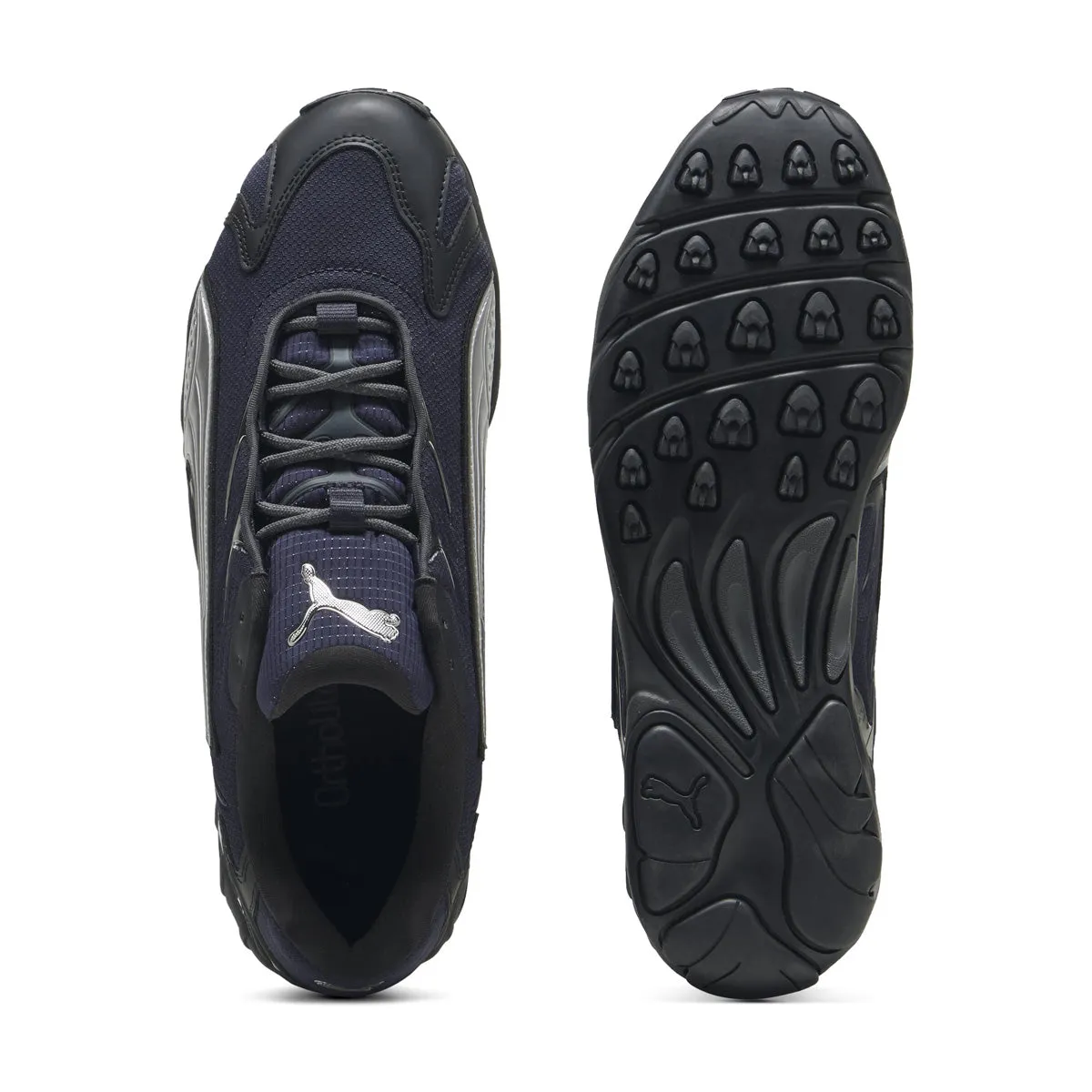 Inhale Smile 'New Navy Silver' Ergonomic Heel Cup Low Profile Cushioning