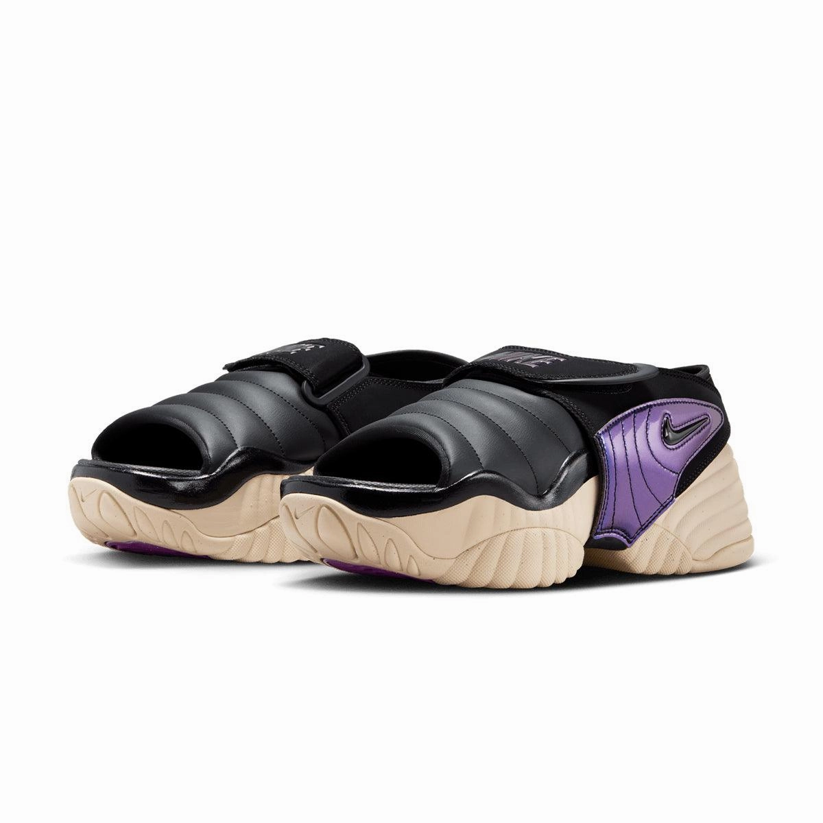 Wmns Air Adjust Force Sandal 'Black Vivid Purple' skaters' balance Average