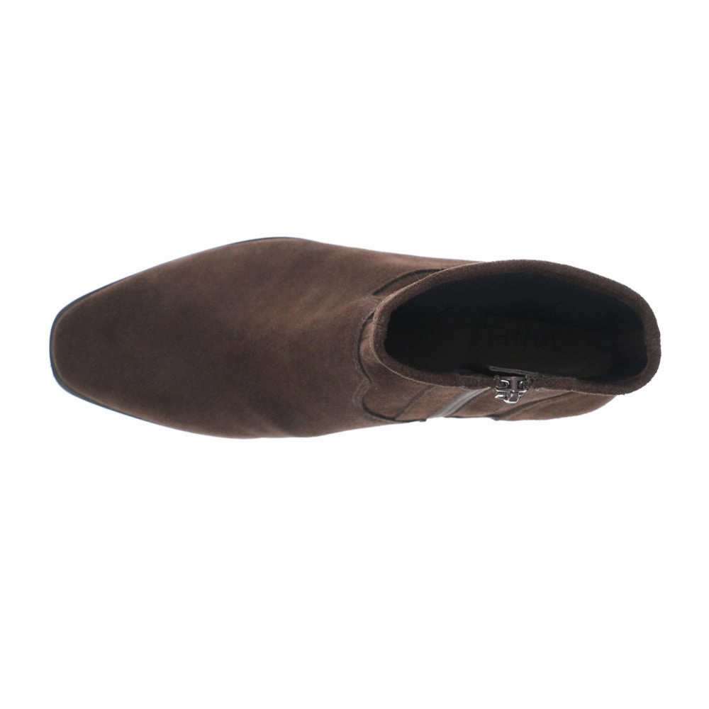 Oleg Stretch Suede Round Toe Zippered Booties Urban Bold