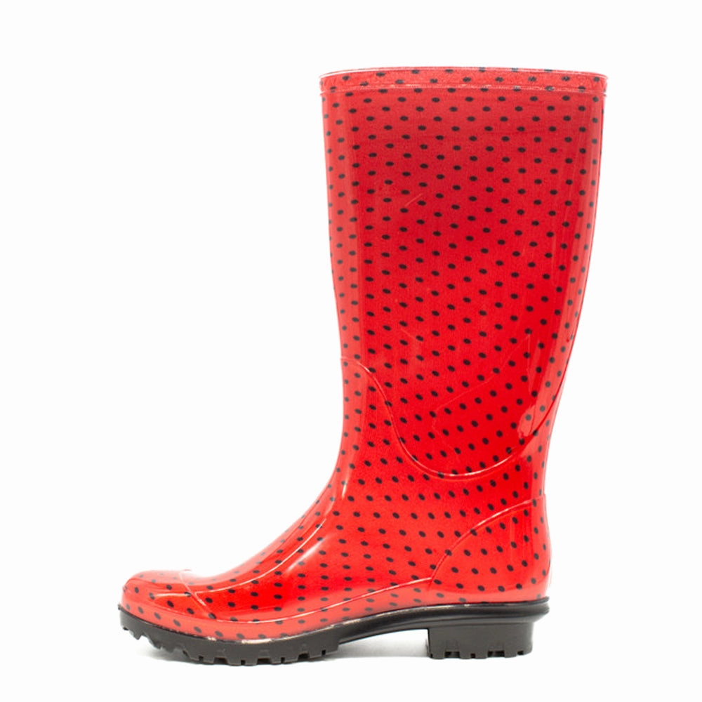 University of Nebraska Polka Dot Round Toe Rain Boots Feather Light Nature Lover