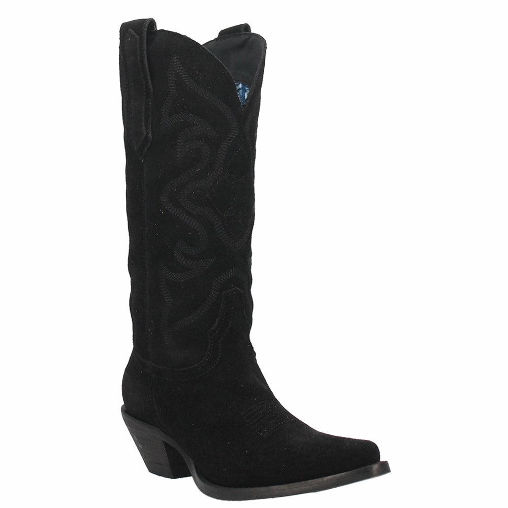 Out West Embroidered Snip Toe Cowboy Boots Snow Ready Muddy Path