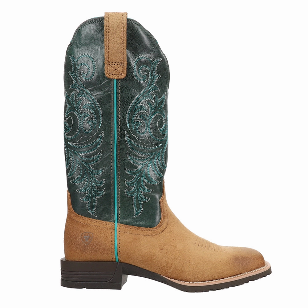 Hybrid Ranch Time Embroidery Square Toe Cowboy Boots Luxury Edge Low Profile Rough Terrain