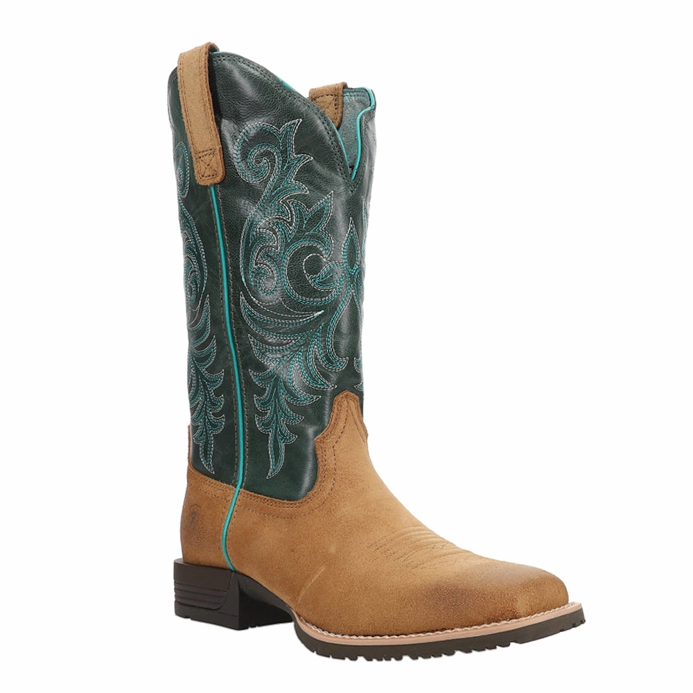 Waterproof Function Businessman Hybrid Ranch Time Embroidery Square Toe Cowboy Boots