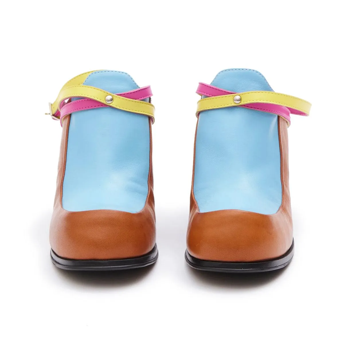   Simona Vanth Tango Stacked Heels 'Multi' Bulky