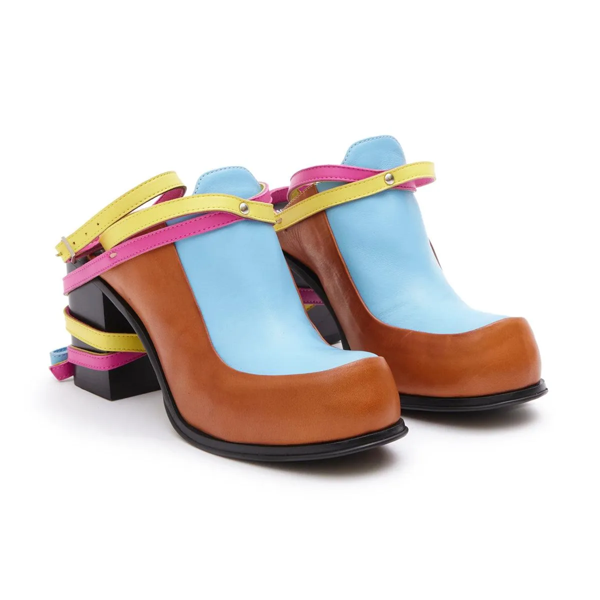   Simona Vanth Tango Stacked Heels 'Multi' Cushioned heel