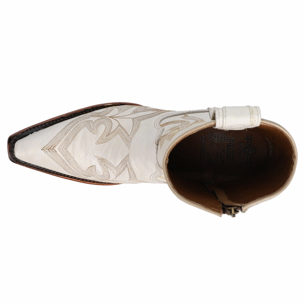 Embroidered Snip Toe Cowboy Booties Stable Fit Practical Style