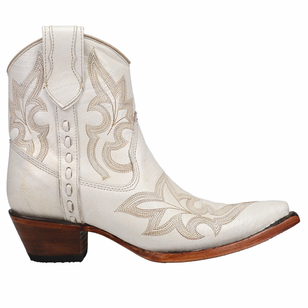 Embroidered Snip Toe Cowboy Booties Breathable Mountain Hike