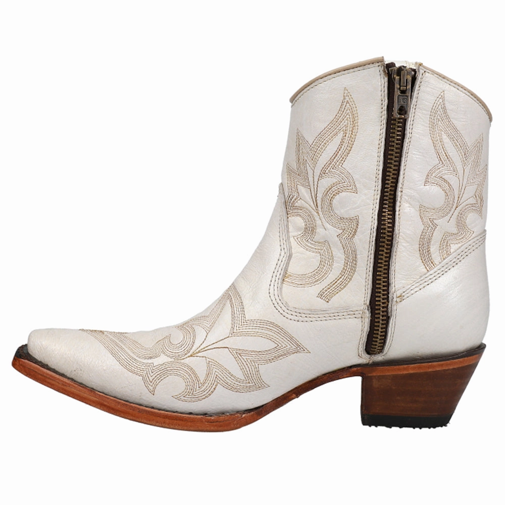 Surfer Rugged Built All Day Worker Embroidered Snip Toe Cowboy Booties