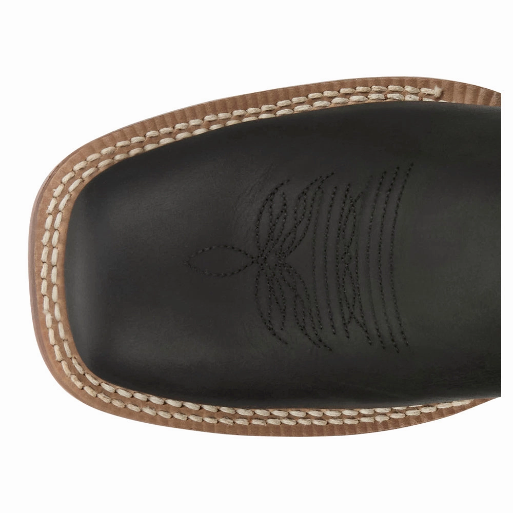 Miss Ellie Embroidered Square Toe Cowboy Boots Durable Comfort