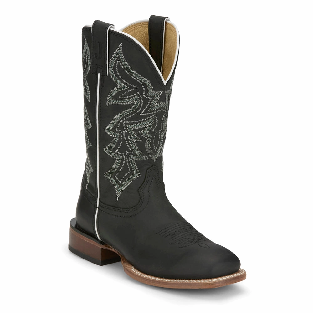Low Profile Weekend Camping Subtle Lines Miss Ellie Embroidered Square Toe Cowboy Boots