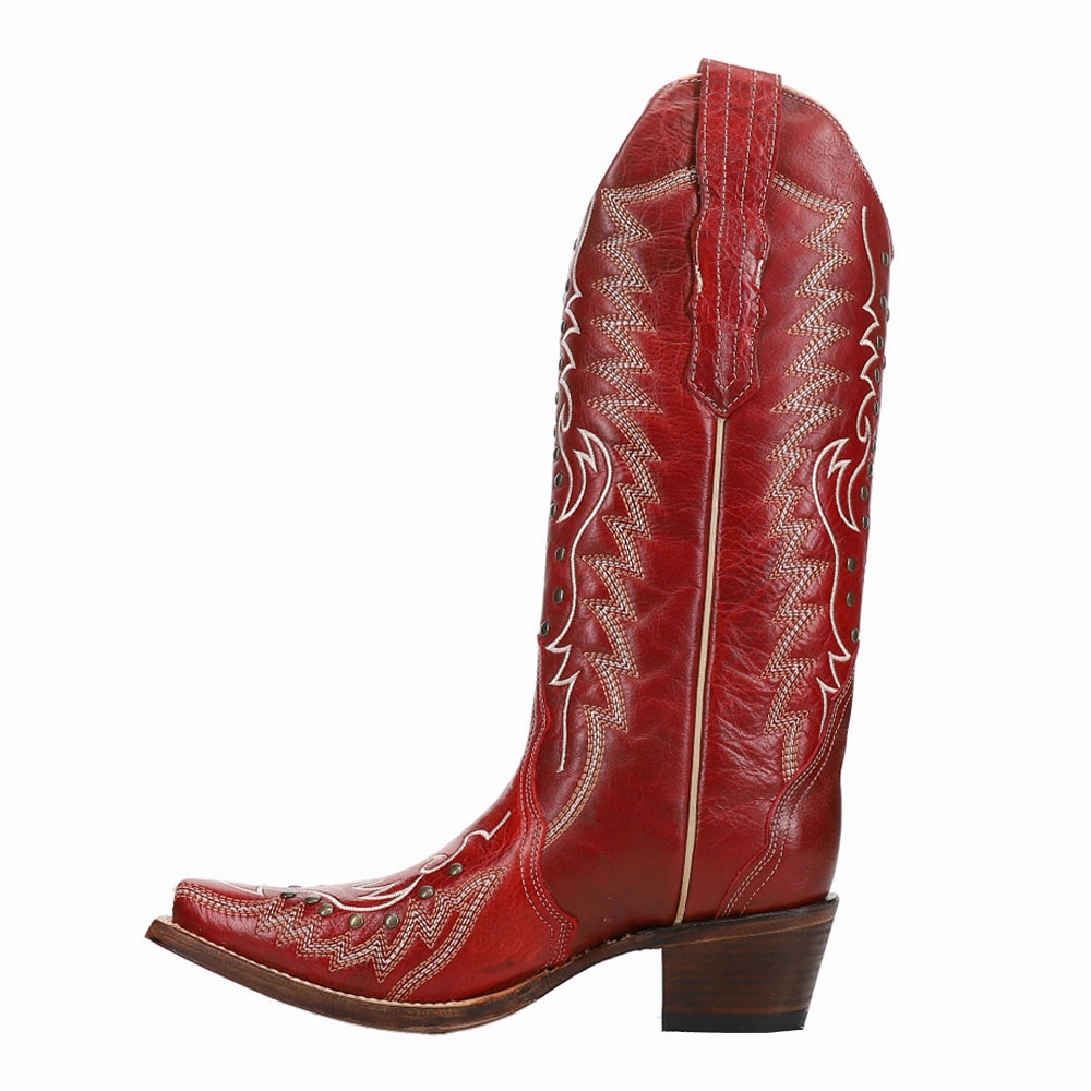 Summer Hike Low Ankle Style Embroidered And Studded Snip Toe Cowboy Boots