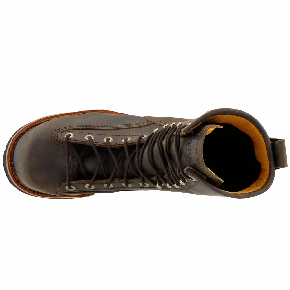 Ventilated Footbed Sturdy flexibility Paladin 8 Inch Waterproof Steel Toe Logger Lace Up Work Boots