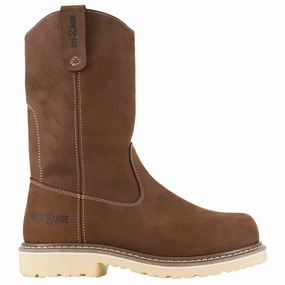 Solidifier 11 Inch Waterproof Composite Toe Work Boots Shock absorption tech microfiber