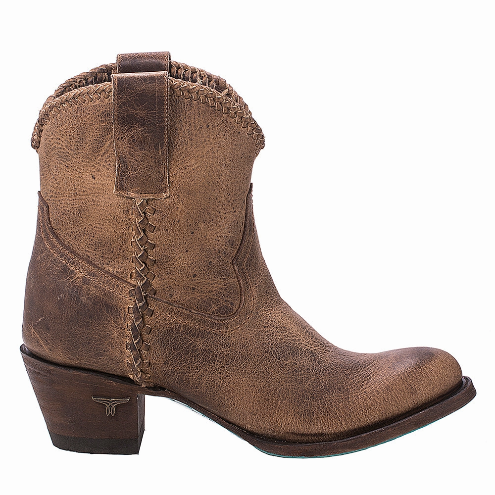 Plain Jane Braided Round Toe Cowboy Bootie Neutral design
