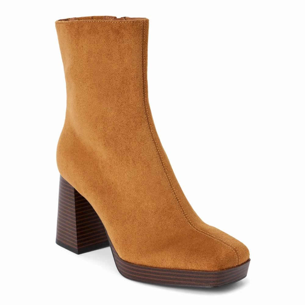 Comfortable Upper Duke Square Toe Platform Zippered Boots