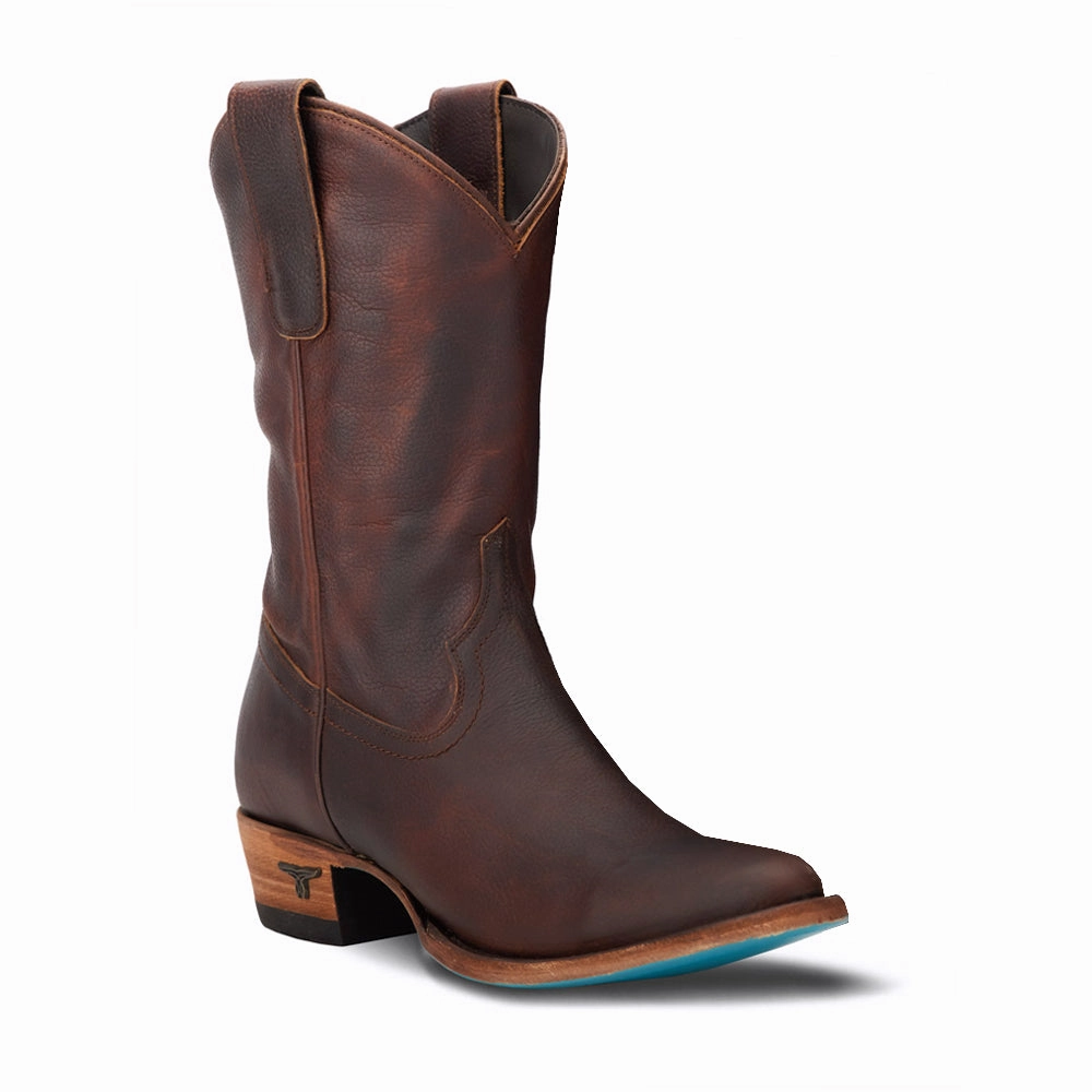 Seamless Interior Casual Plain Jane Round Toe Midi Cowboy Boot