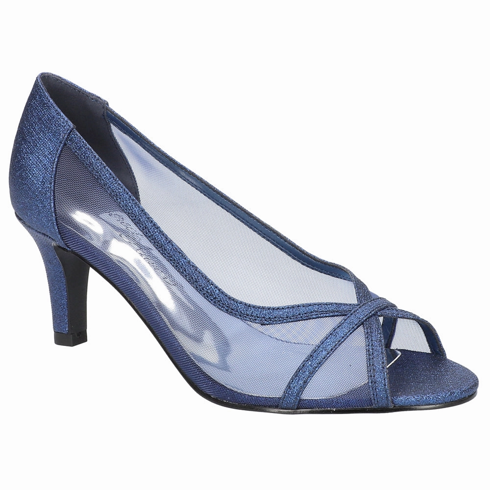 Fast Lifestyle High Heel Picaboo Glitter Peep Toe Evening Pumps