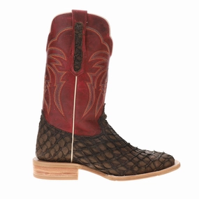 Pirarucu Embroidered Wide Square Toe Cowboy Boots professionals