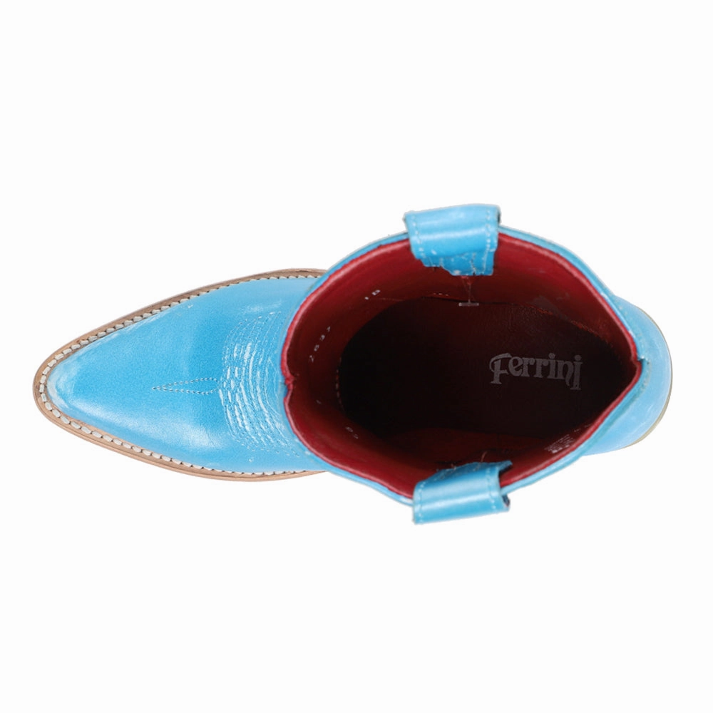 Pixie Embroidered Pointed Toe Pull On Cowboy Booties Weekend Fit