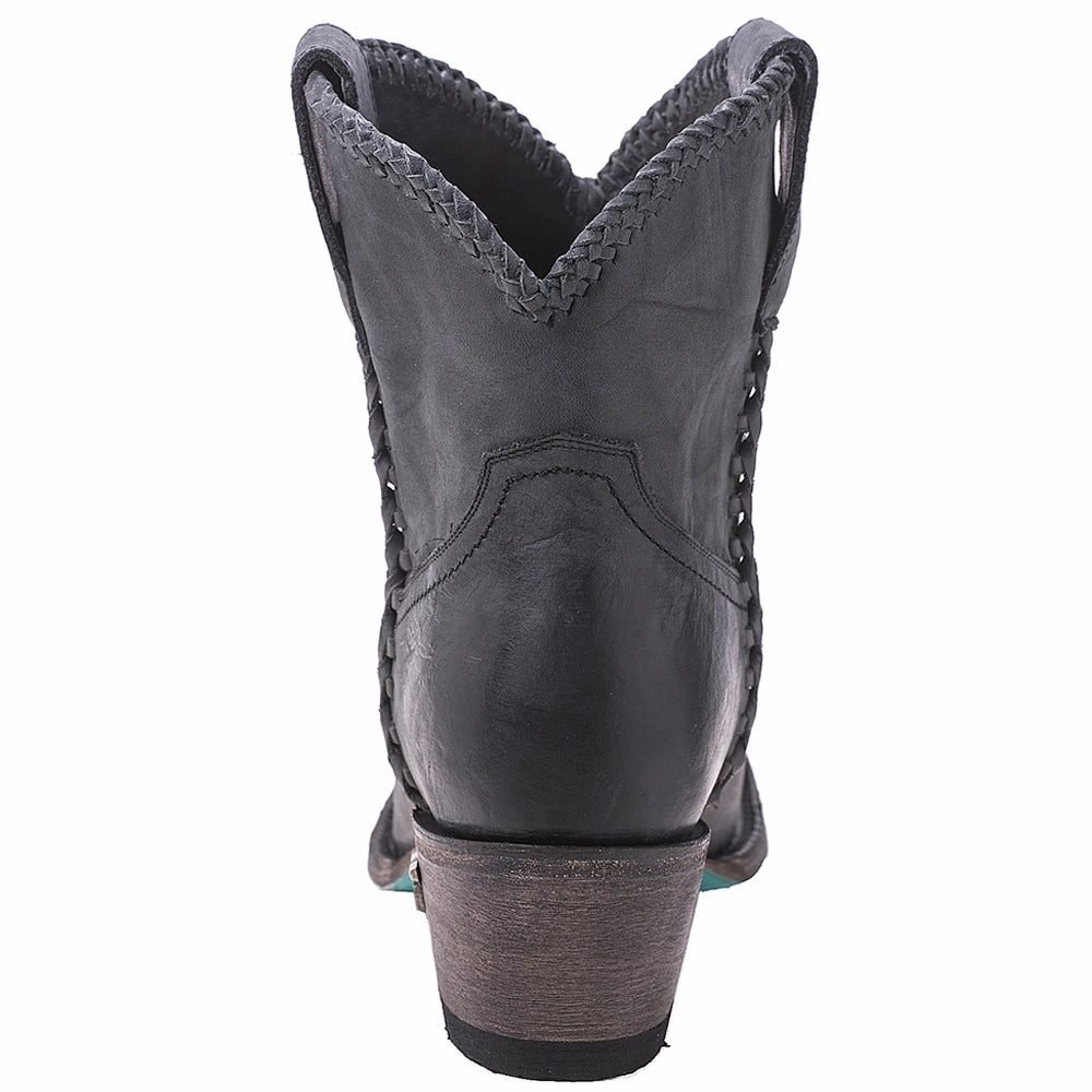 natural materials Plain Jane Braided Round Toe Cowboy Bootie