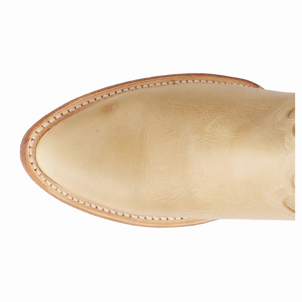 Plain Jane Zippered Round Toe Cowboy Bootie Breathable Insulated Functional Minimalist