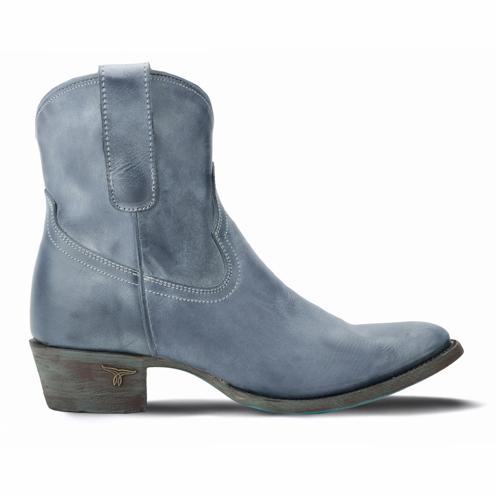 Plain Jane Zippered Round Toe Cowboy Bootie Coffee Shop Shock Absorbing Cold Weather Commuter