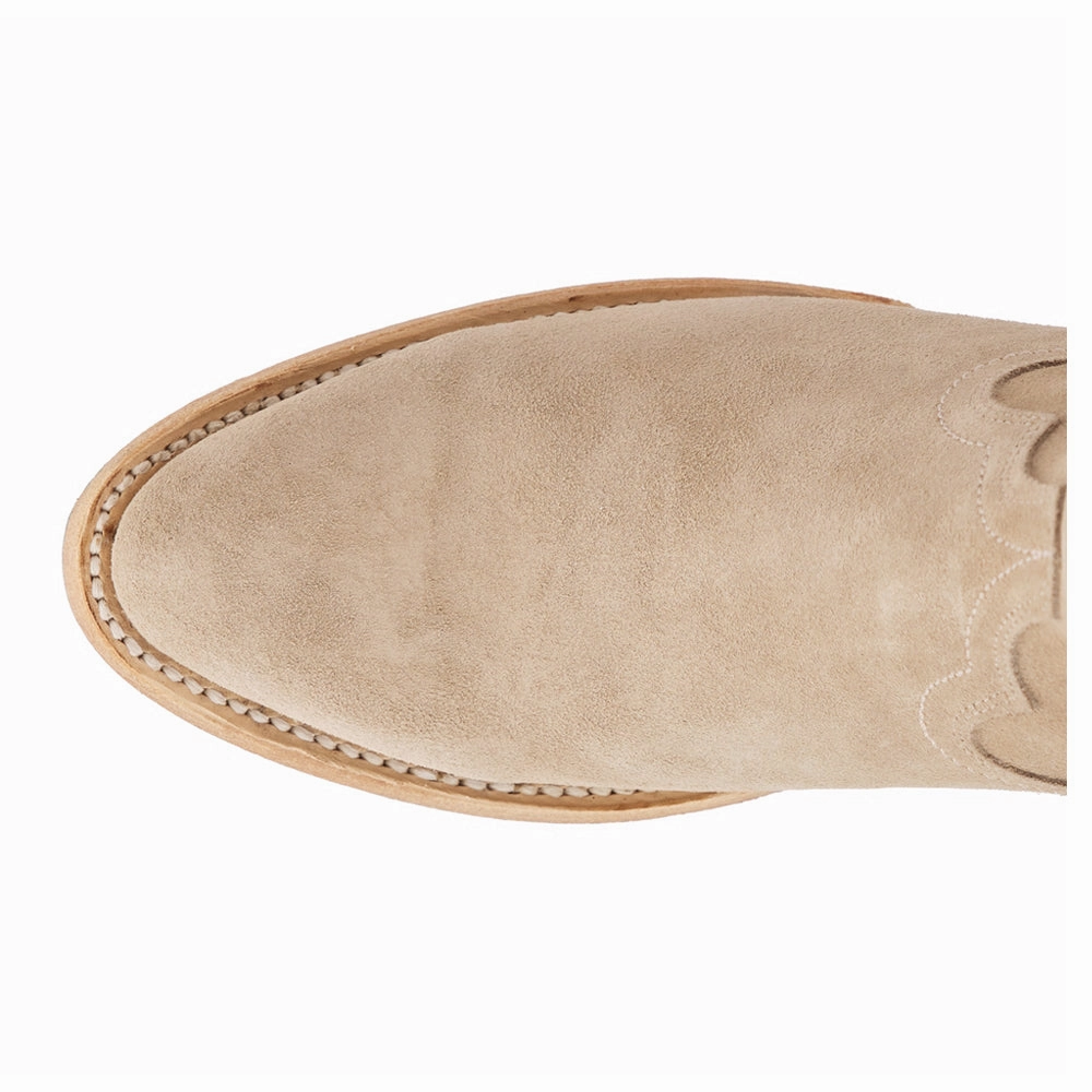 Noise Reducing Heel Transitional Look Plain Jane Zippered Round Toe Cowboy Bootie